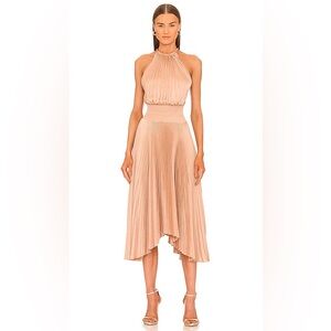 A.L.C. Renzo II Pleated Halter Dress, Size 0, $595
